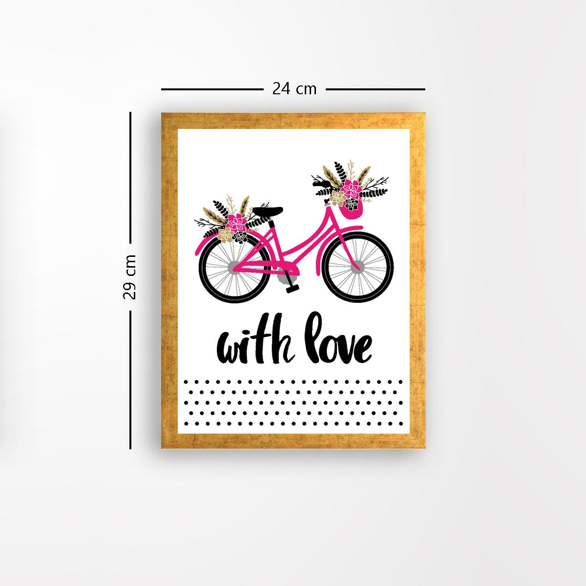 Quadro Decorativo MDF Emoldurado - Arte Multicolor 24x29cm com Moldura de Madeira 2cm