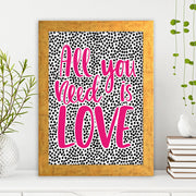 Quadro Decorativo MDF Emoldurado - Arte Multicolor 24x29cm com Moldura de Madeira 2cm