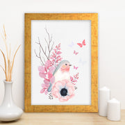 Quadro Decorativo MDF Emoldurado - Arte Multicolor 24x29cm com Moldura de Madeira 2cm