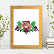 Quadro Decorativo MDF Emoldurado - Arte Multicolor 24x29cm com Moldura de Madeira 2cm