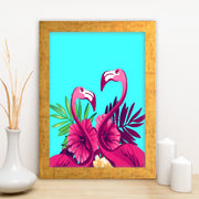 Quadro Decorativo MDF Emoldurado - Arte Multicolor 24x29cm com Moldura de Madeira 2cm