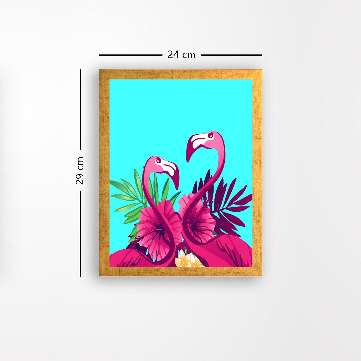 Quadro Decorativo MDF Emoldurado - Arte Multicolor 24x29cm com Moldura de Madeira 2cm