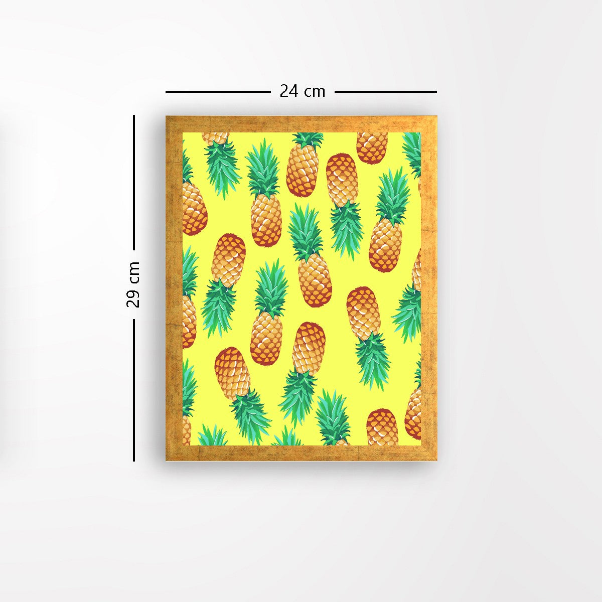 Quadro Decorativo MDF Emoldurado - Arte Multicolor 24x29cm com Moldura de Madeira 2cm