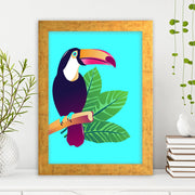 Quadro Decorativo MDF Emoldurado - Arte Multicolor 24x29cm com Moldura de Madeira 2cm