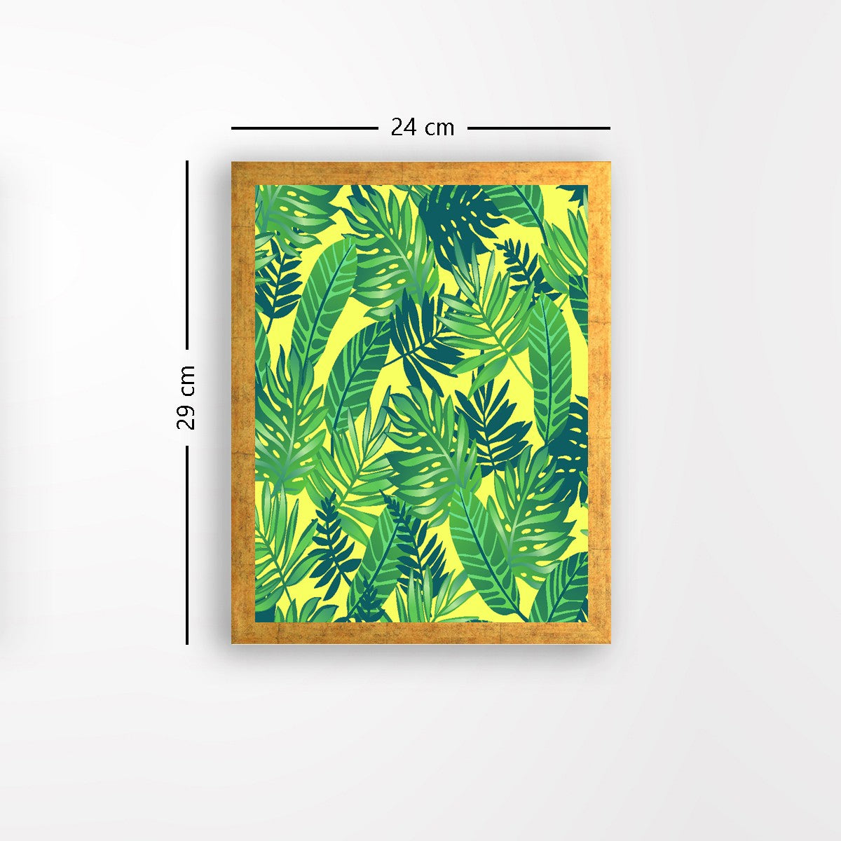 Quadro Decorativo MDF Emoldurado - Arte Multicolor 24x29cm com Moldura de Madeira 2cm