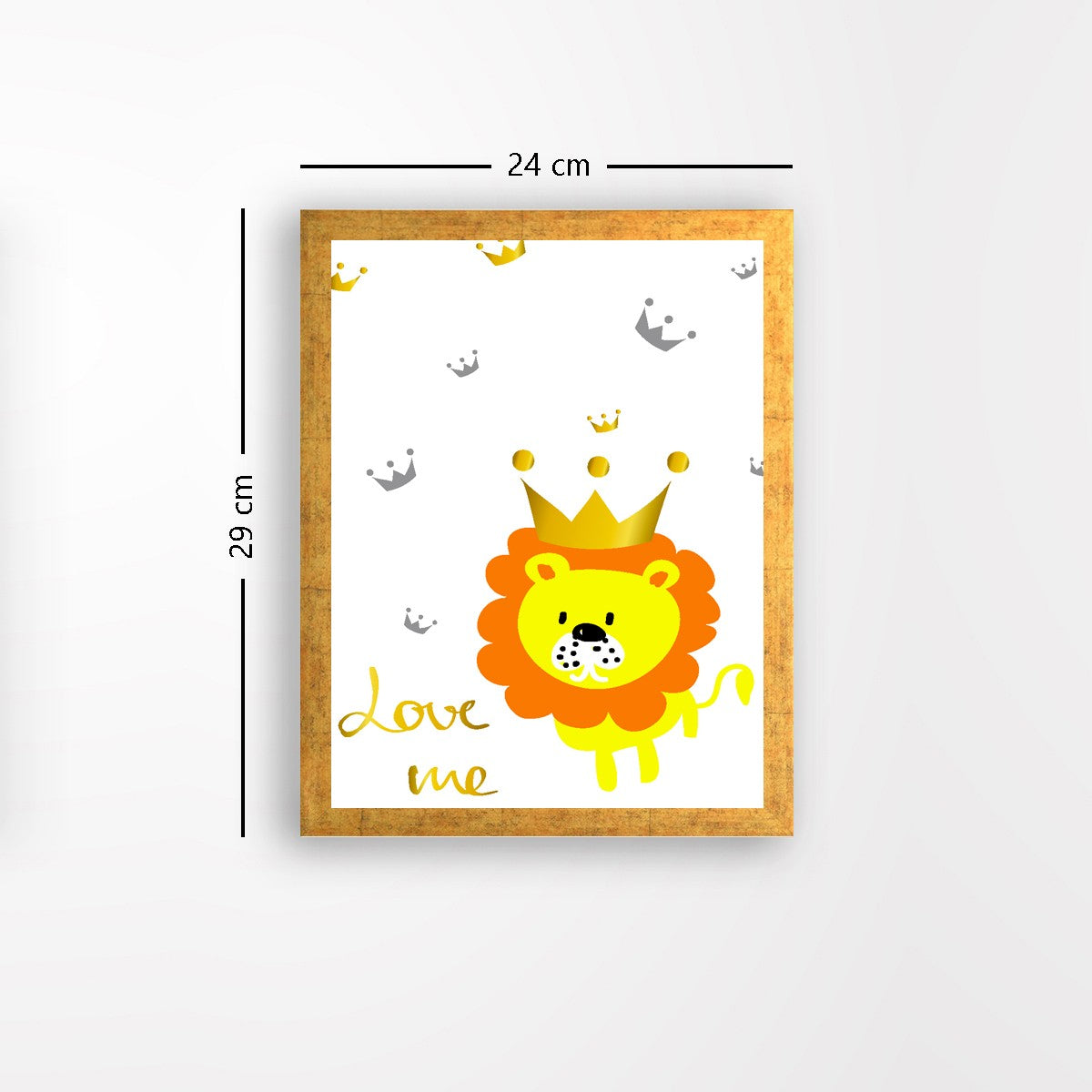 Quadro Decorativo MDF Emoldurado - Arte Multicolor 24x29cm com Moldura de Madeira 2cm