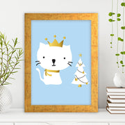 Quadro Decorativo MDF Emoldurado - Arte Multicolor 24x29cm com Moldura de Madeira 2cm