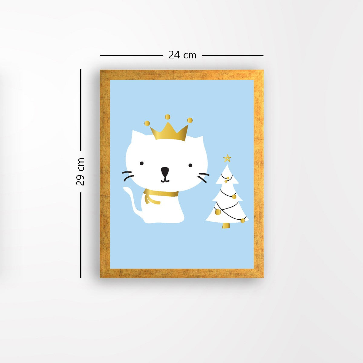 Quadro Decorativo MDF Emoldurado - Arte Multicolor 24x29cm com Moldura de Madeira 2cm