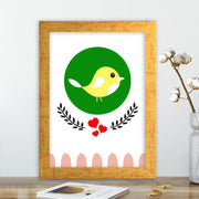 Quadro Decorativo MDF Emoldurado - Arte Multicolor 24x29cm com Moldura de Madeira 2cm