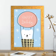 Quadro Decorativo MDF Emoldurado - Arte Multicolor 24x29cm com Moldura de Madeira 2cm