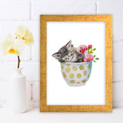 Quadro Decorativo MDF Emoldurado - Arte Multicolor 24x29cm com Moldura de Madeira 2cm