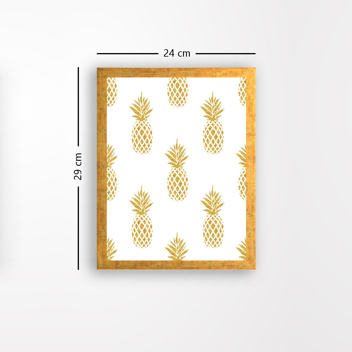 Quadro Decorativo MDF Emoldurado - Arte Multicolor 24x29cm com Moldura de Madeira 2cm