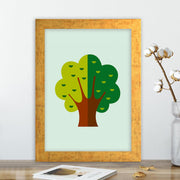 Quadro Decorativo MDF Emoldurado - Arte Multicolor 24x29cm com Moldura de Madeira 2cm