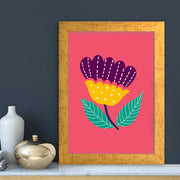 Quadro Decorativo MDF Emoldurado - Arte Multicolor 24x29cm com Moldura de Madeira 2cm