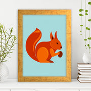 Quadro Decorativo MDF Emoldurado - Arte Multicolor 24x29cm com Moldura de Madeira 2cm