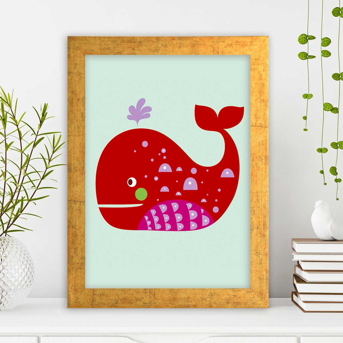 Quadro Decorativo MDF Emoldurado - Arte Multicolor 24x29cm com Moldura de Madeira 2cm