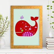 Quadro Decorativo MDF Emoldurado - Arte Multicolor 24x29cm com Moldura de Madeira 2cm