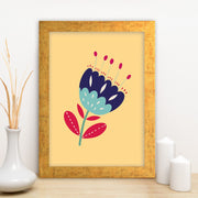 Quadro Decorativo MDF Emoldurado - Arte Multicolor 24x29cm com Moldura de Madeira 2cm