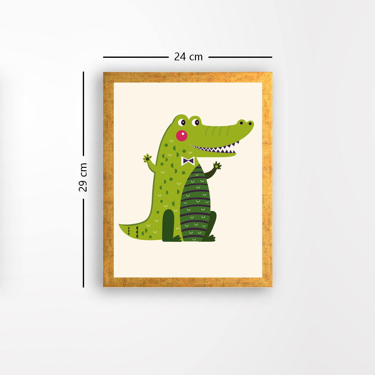 Quadro Decorativo MDF Emoldurado - Arte Multicolor 24x29cm com Moldura de Madeira 2cm