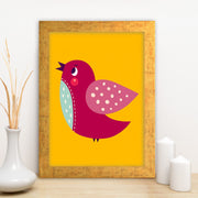 Quadro Decorativo MDF Emoldurado - Arte Multicolor 24x29cm com Moldura de Madeira 2cm