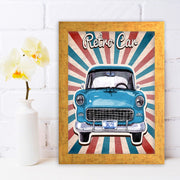 Quadro Decorativo MDF Emoldurado - Arte Multicolor 24x29cm com Moldura de Madeira 2cm