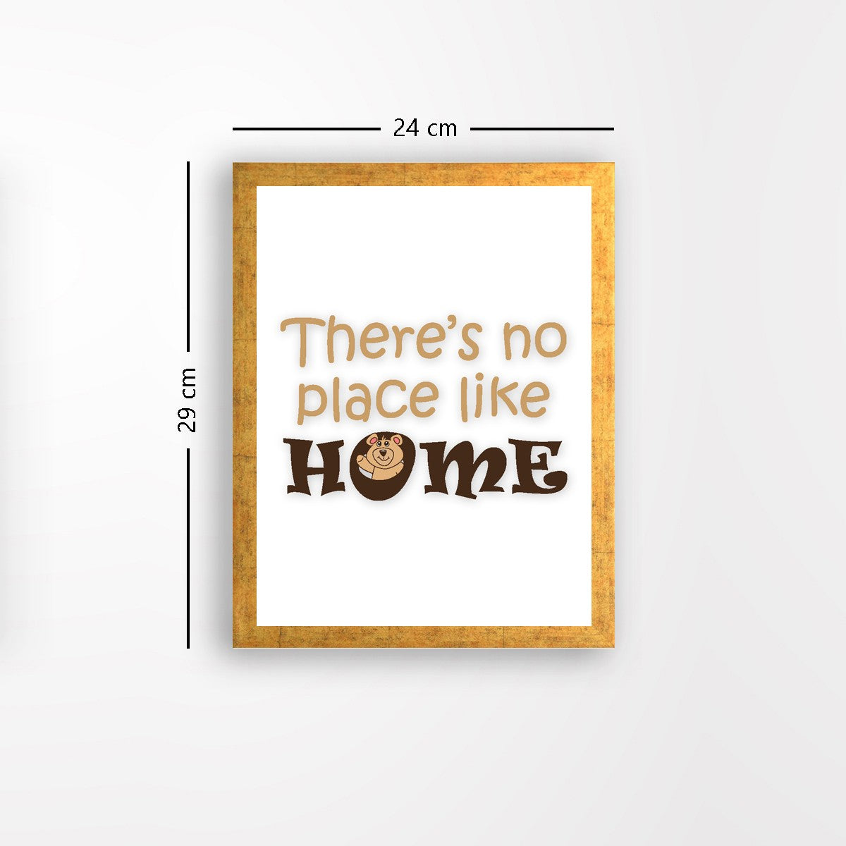 Quadro Decorativo MDF Emoldurado - Arte Multicolor 24x29cm com Moldura de Madeira 2cm