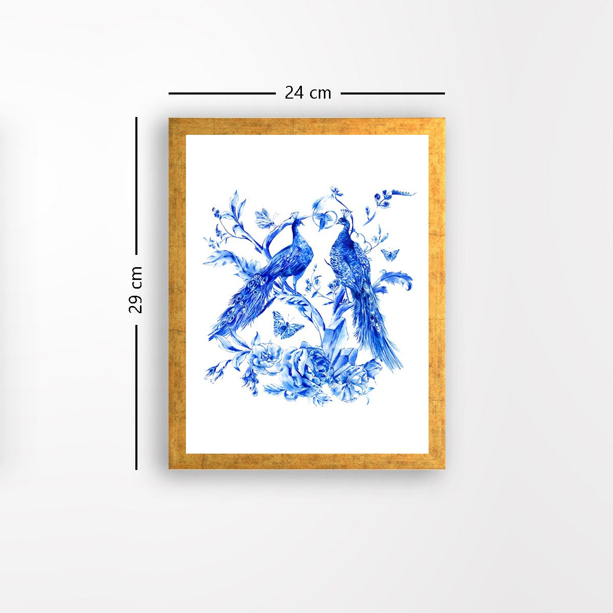 Quadro Decorativo MDF Emoldurado - Arte Multicolor 24x29cm com Moldura de Madeira 2cm