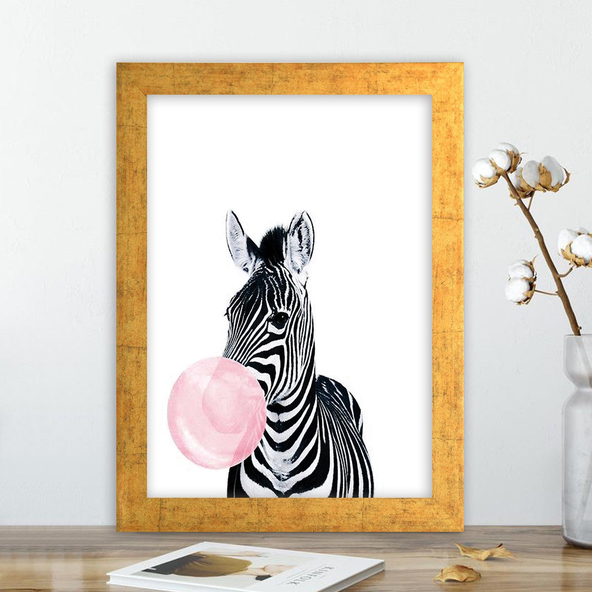 Quadro Decorativo MDF Emoldurado - Arte Multicolor 24x29cm com Moldura de Madeira 2cm