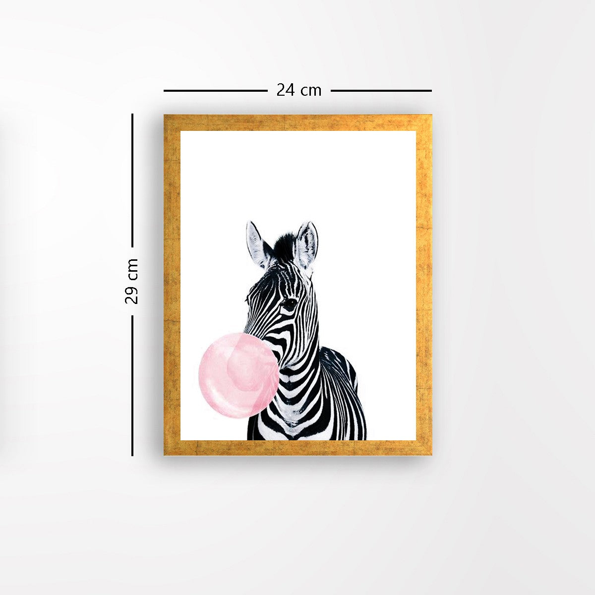 Quadro Decorativo MDF Emoldurado - Arte Multicolor 24x29cm com Moldura de Madeira 2cm