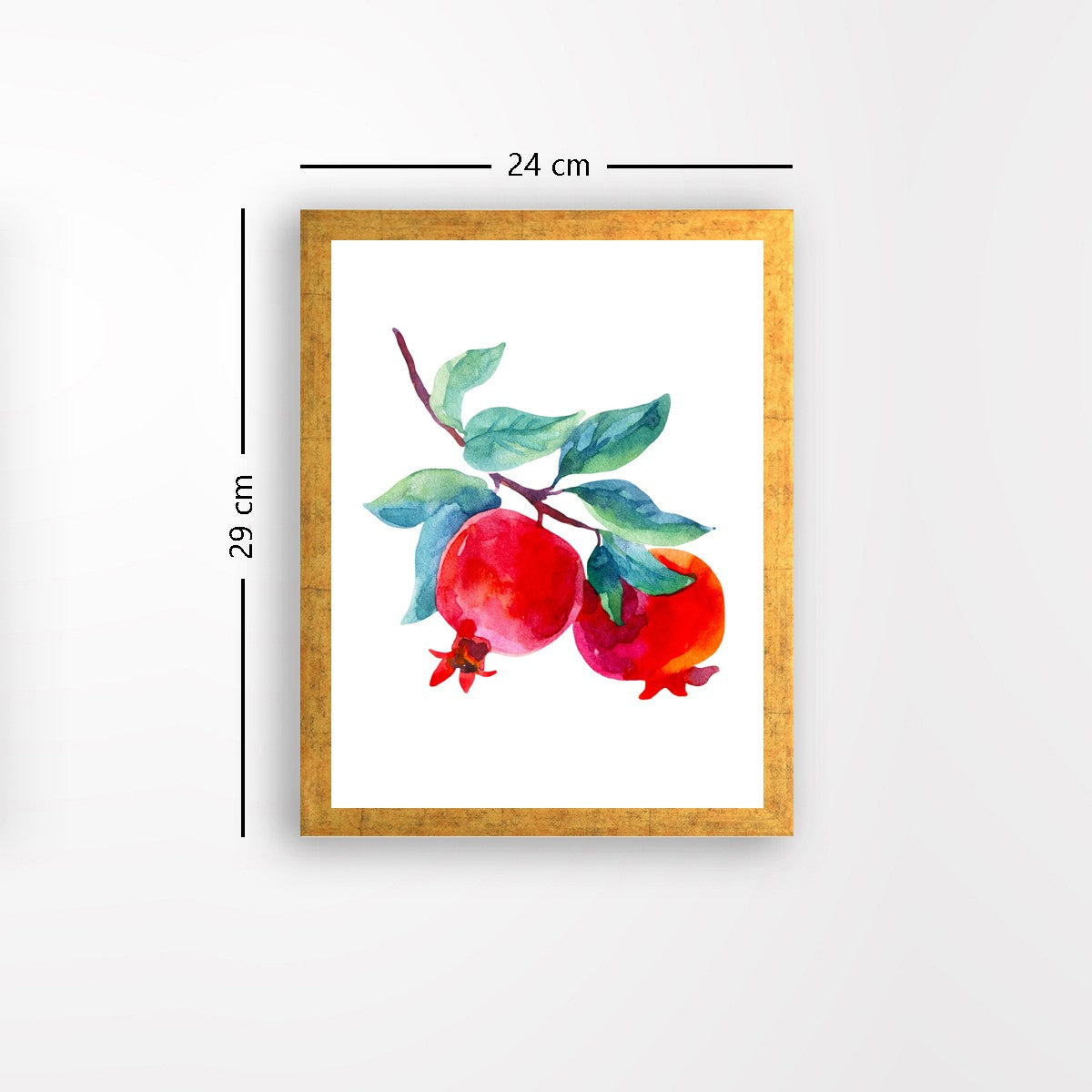 Quadro Decorativo MDF Emoldurado - Arte Multicolor 24x29cm com Moldura de Madeira 2cm