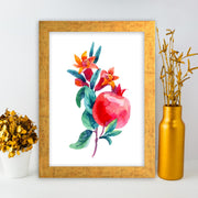 Quadro Decorativo MDF Emoldurado - Arte Multicolor 24x29cm com Moldura de Madeira 2cm