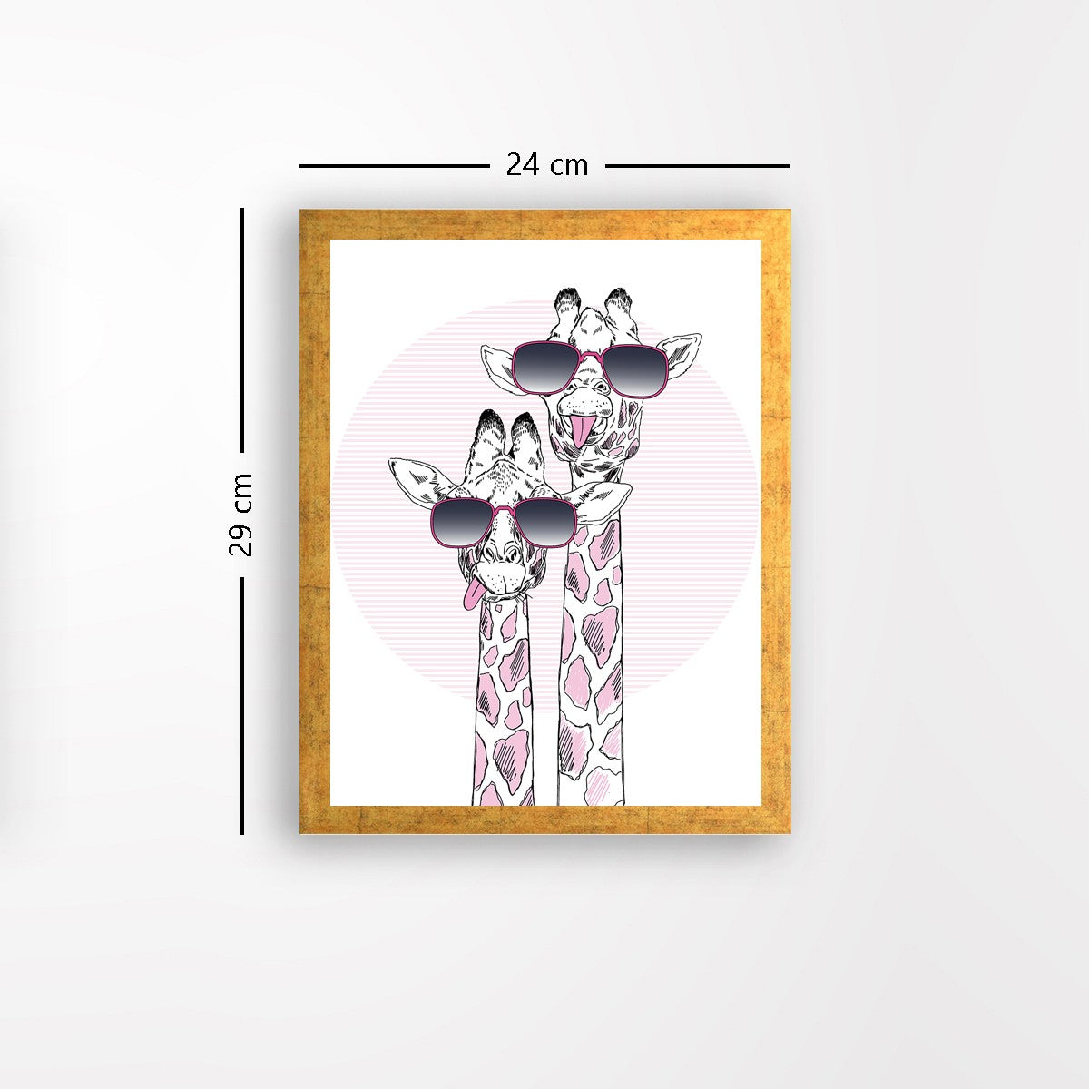 Quadro Decorativo MDF Emoldurado - Arte Multicolor 24x29cm com Moldura de Madeira 2cm