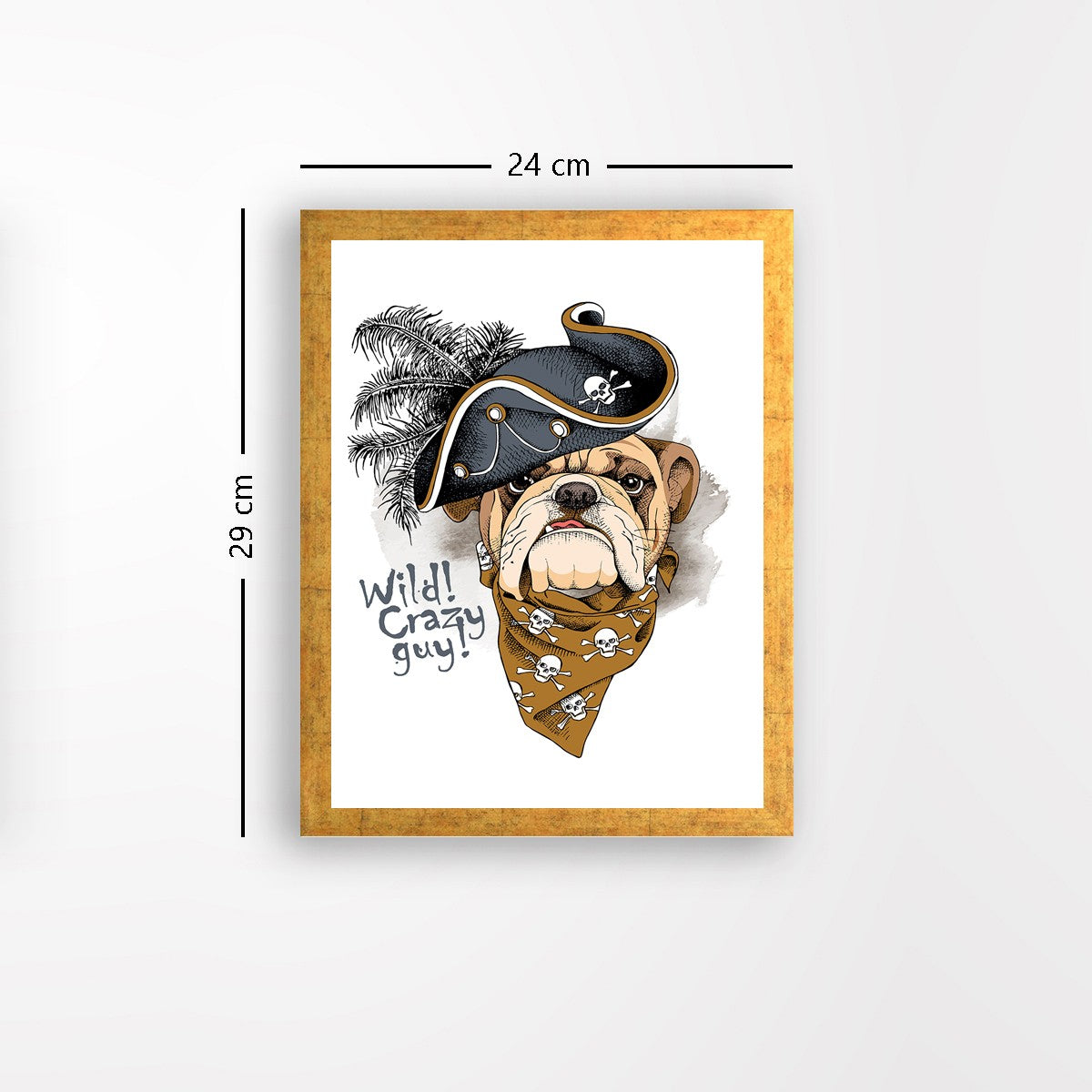 Quadro Decorativo MDF Emoldurado - Arte Multicolor 24x29cm com Moldura de Madeira 2cm