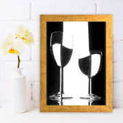 Quadro Decorativo MDF Emoldurado - Arte Multicolor 24x29cm com Moldura de Madeira 2cm