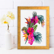 Quadro Decorativo MDF Emoldurado - Arte Multicolor 24x29cm com Moldura de Madeira 2cm