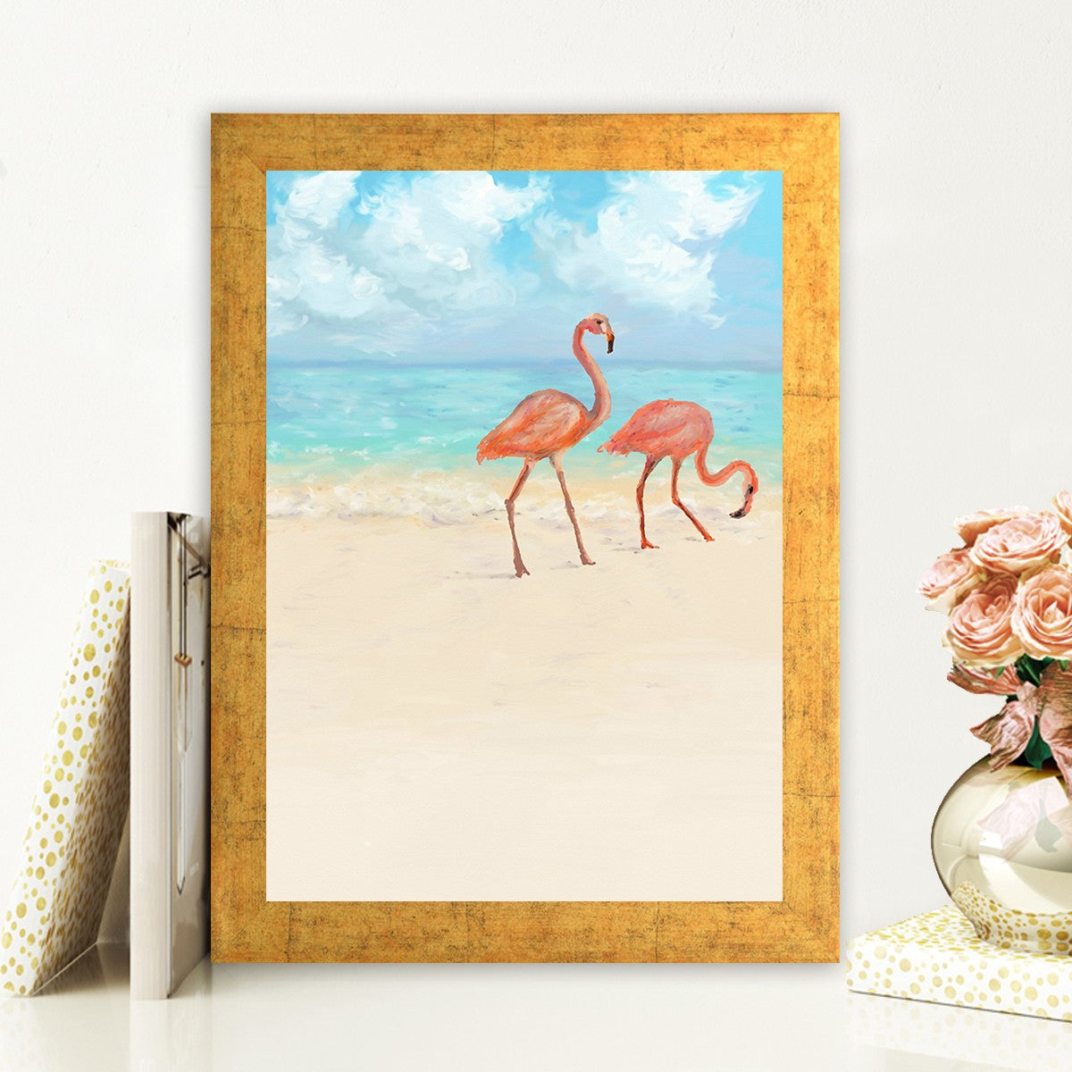 Quadro Decorativo MDF Emoldurado - Arte Multicolor 24x29cm com Moldura de Madeira 2cm