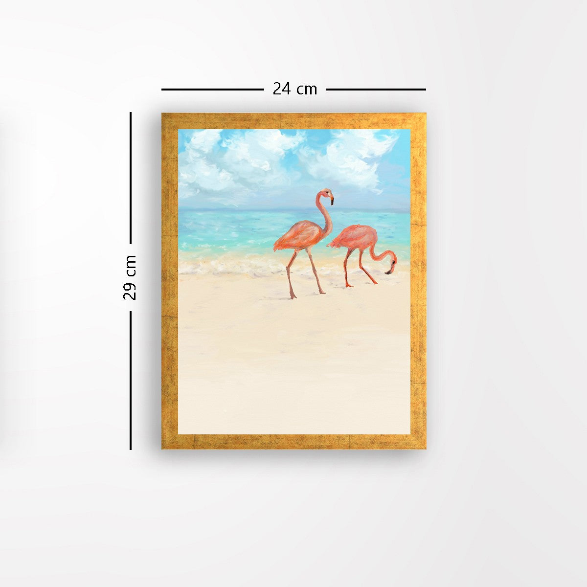 Quadro Decorativo MDF Emoldurado - Arte Multicolor 24x29cm com Moldura de Madeira 2cm