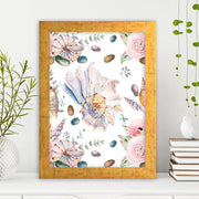 Quadro Decorativo MDF Emoldurado - Arte Multicolor 24x29cm com Moldura de Madeira 2cm