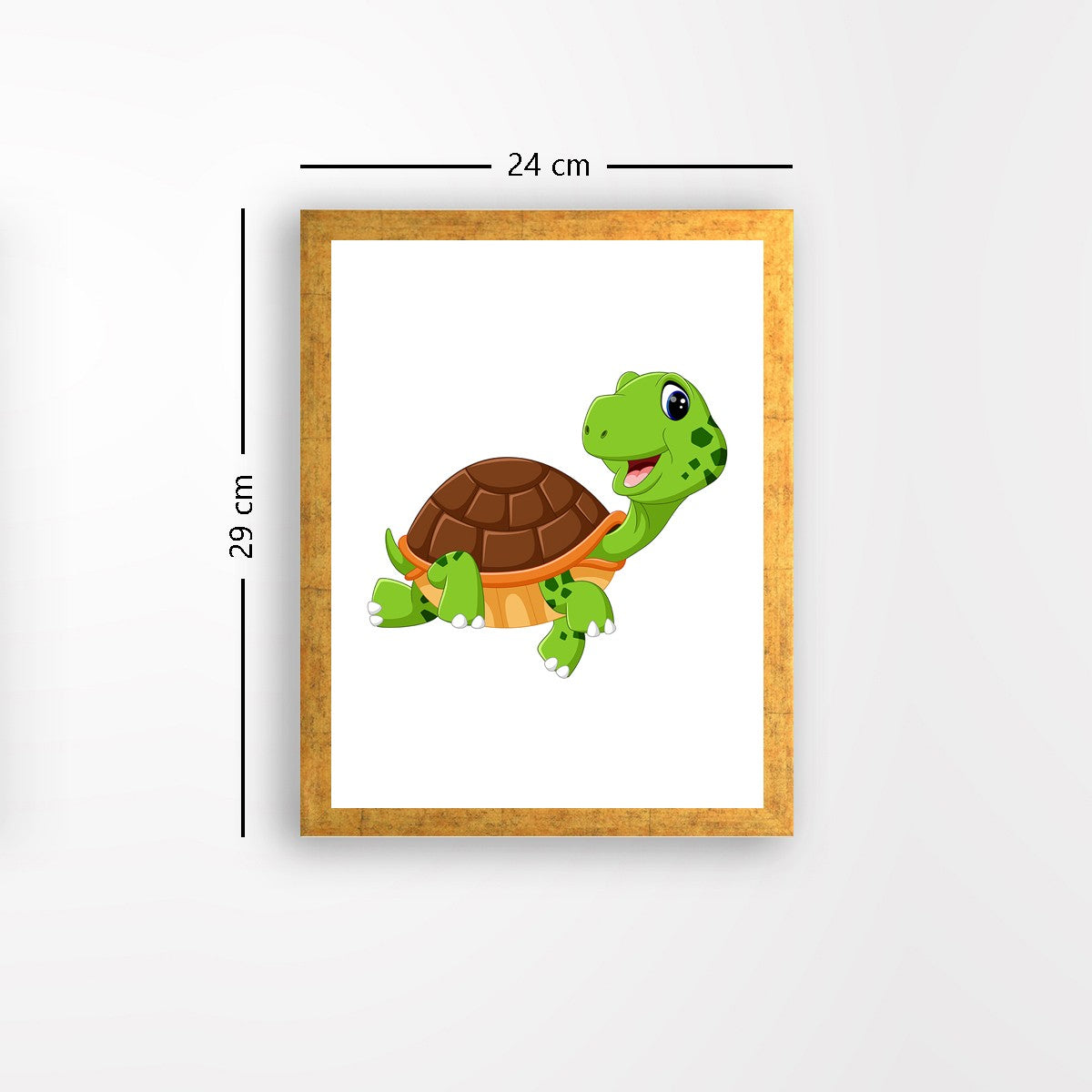 Quadro Decorativo MDF Emoldurado - Arte Multicolor 24x29cm com Moldura de Madeira 2cm