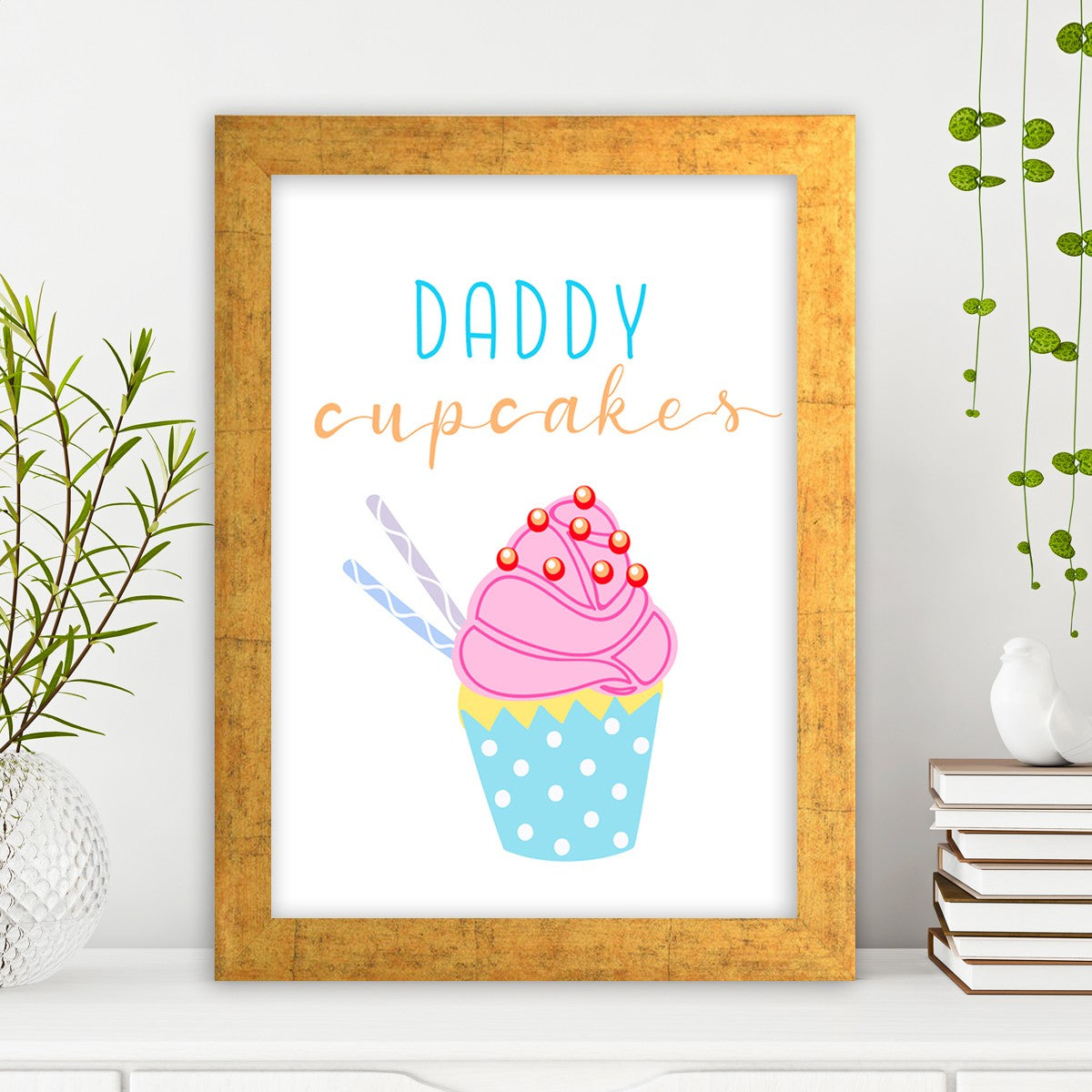 Quadro Decorativo MDF Emoldurado - Arte Multicolor 24x29cm com Moldura de Madeira 2cm