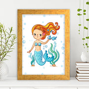 Quadro Decorativo MDF Emoldurado - Arte Multicolor 24x29cm com Moldura de Madeira 2cm