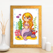 Quadro Decorativo MDF Emoldurado - Arte Multicolor 24x29cm com Moldura de Madeira 2cm