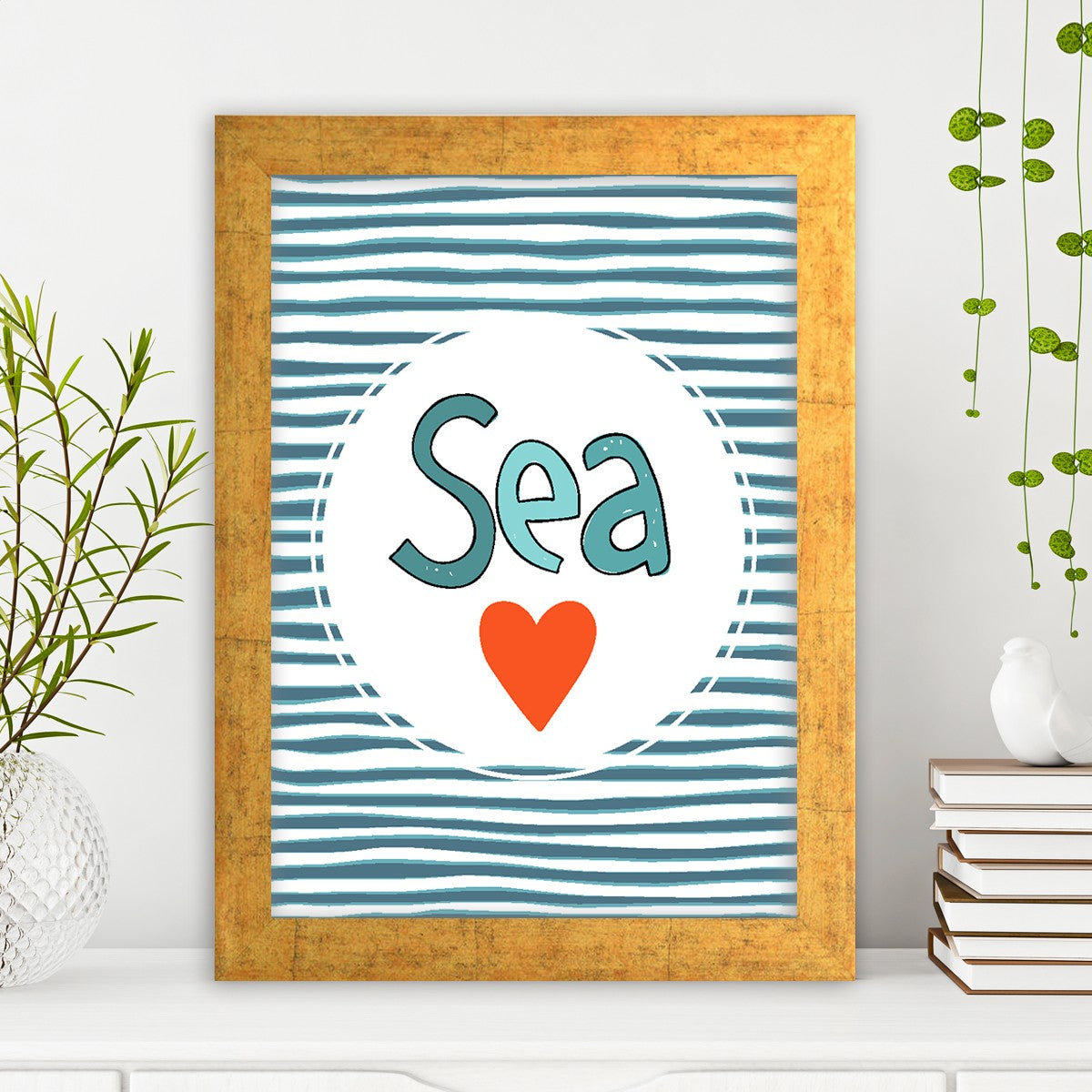 Quadro Decorativo MDF Emoldurado - Arte Multicolor 24x29cm com Moldura de Madeira 2cm