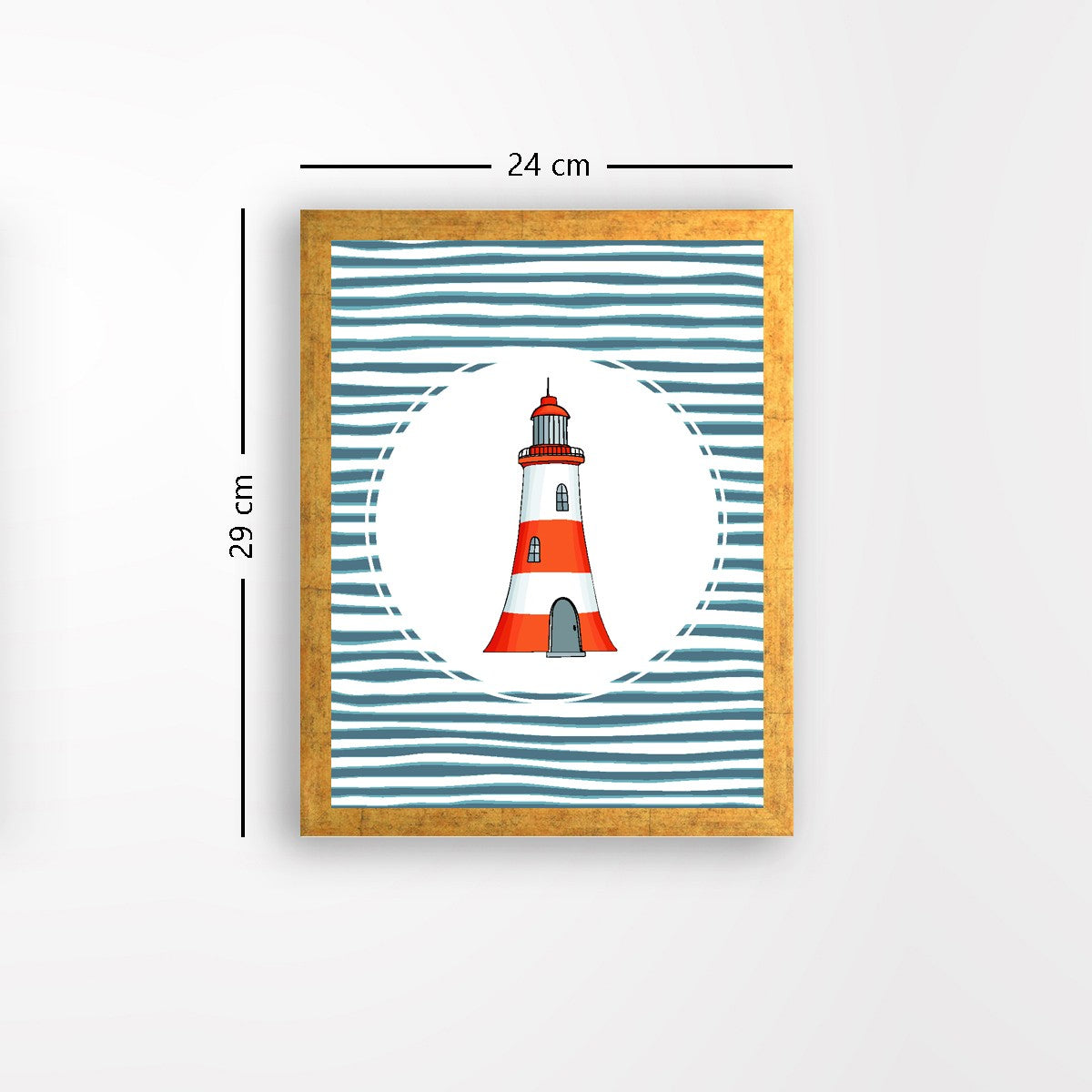 Quadro Decorativo MDF Emoldurado - Arte Multicolor 24x29cm com Moldura de Madeira 2cm