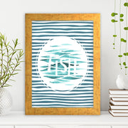 Quadro Decorativo MDF Emoldurado - Arte Multicolor 24x29cm com Moldura de Madeira 2cm