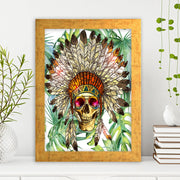 Quadro Decorativo MDF Emoldurado - Arte Multicolor 24x29cm com Moldura de Madeira 2cm