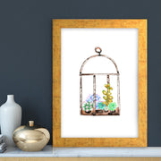 Quadro Decorativo MDF Emoldurado - Arte Multicolor 24x29cm com Moldura de Madeira 2cm