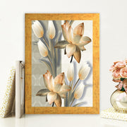 Quadro Decorativo MDF Emoldurado - Arte Multicolor 24x29cm com Moldura de Madeira 2cm