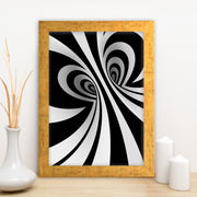 Quadro Decorativo MDF Emoldurado - Arte Multicolor 24x29cm com Moldura de Madeira 2cm