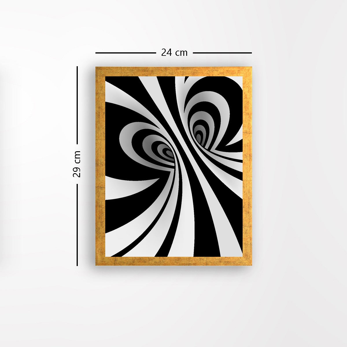 Quadro Decorativo MDF Emoldurado - Arte Multicolor 24x29cm com Moldura de Madeira 2cm